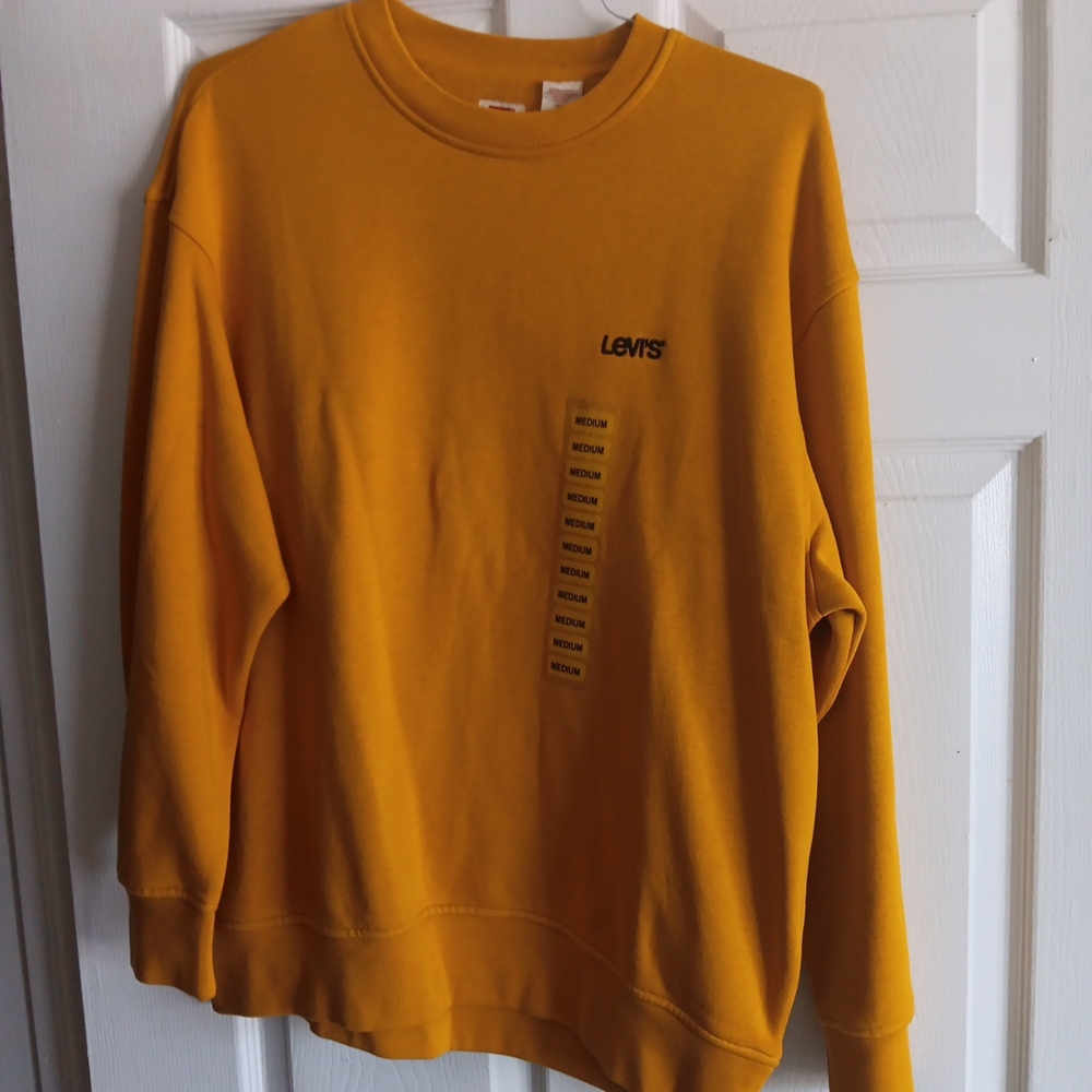 Levi's Womens Mustard Crewneck Sweater